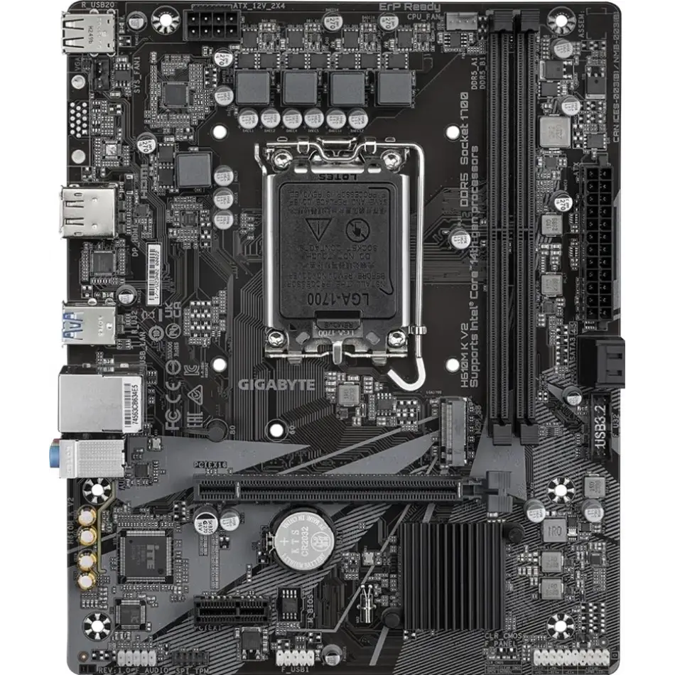 Gigabyte H610m K V2 D5 1700p Vga+hdmi+m.2