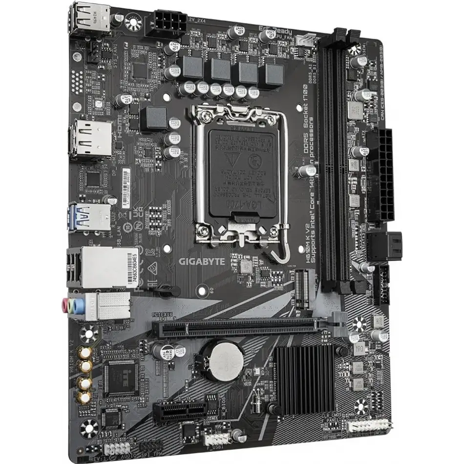 Gigabyte H610m K V2 D5 1700p Vga+hdmi+m.2