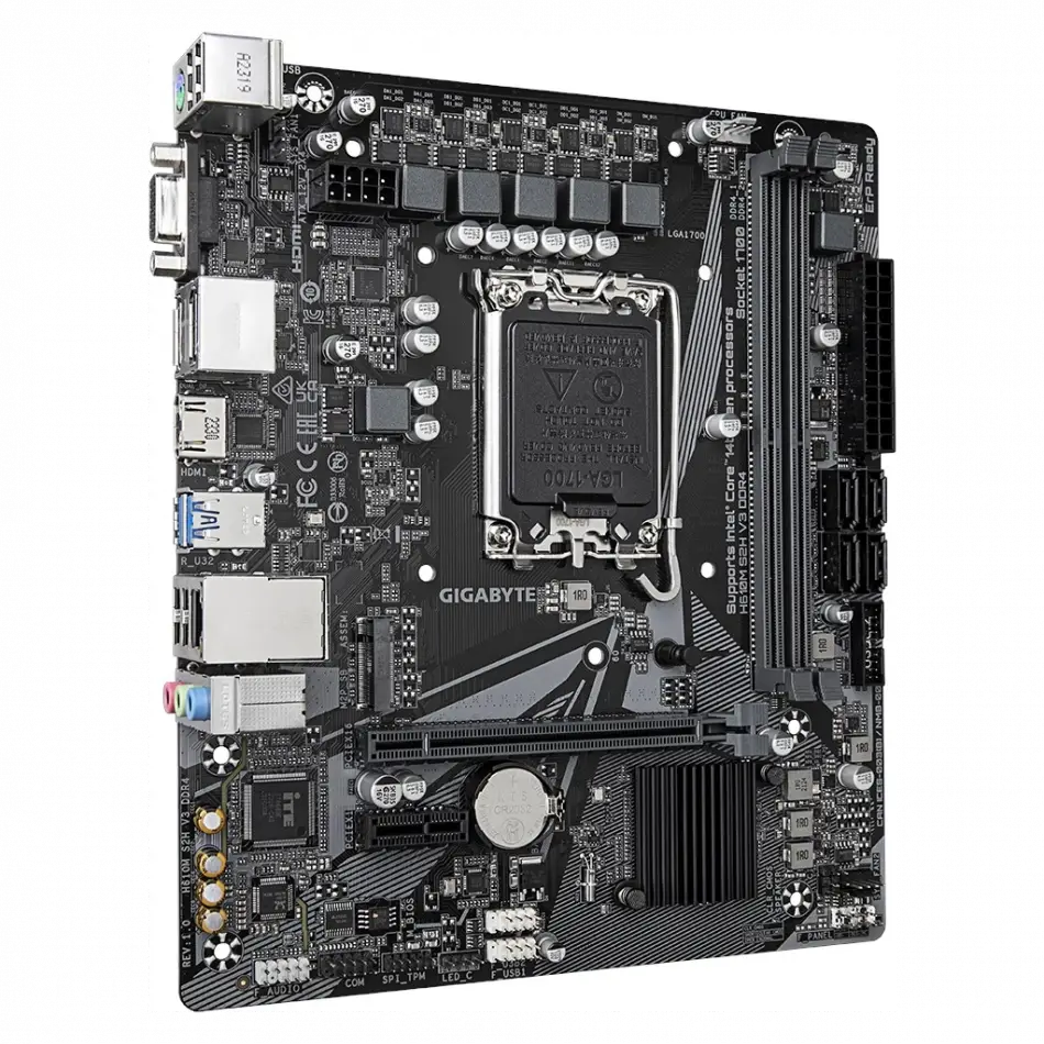 Gıgabyte H610m S2h V3, Ddr4, Rev1.0, 2xddr4, M.2, D-sub, Hdmı, Dp, 12-13.14.nesil, Lga1700 Soket, Anakart