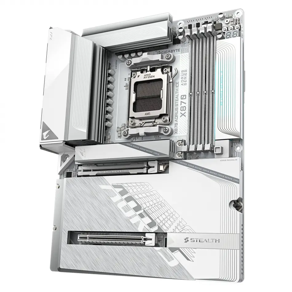 GIGABYTE X870 AORUS STEALTH ICE DDR5 8000Mhz HDMI/DP ATX AM5