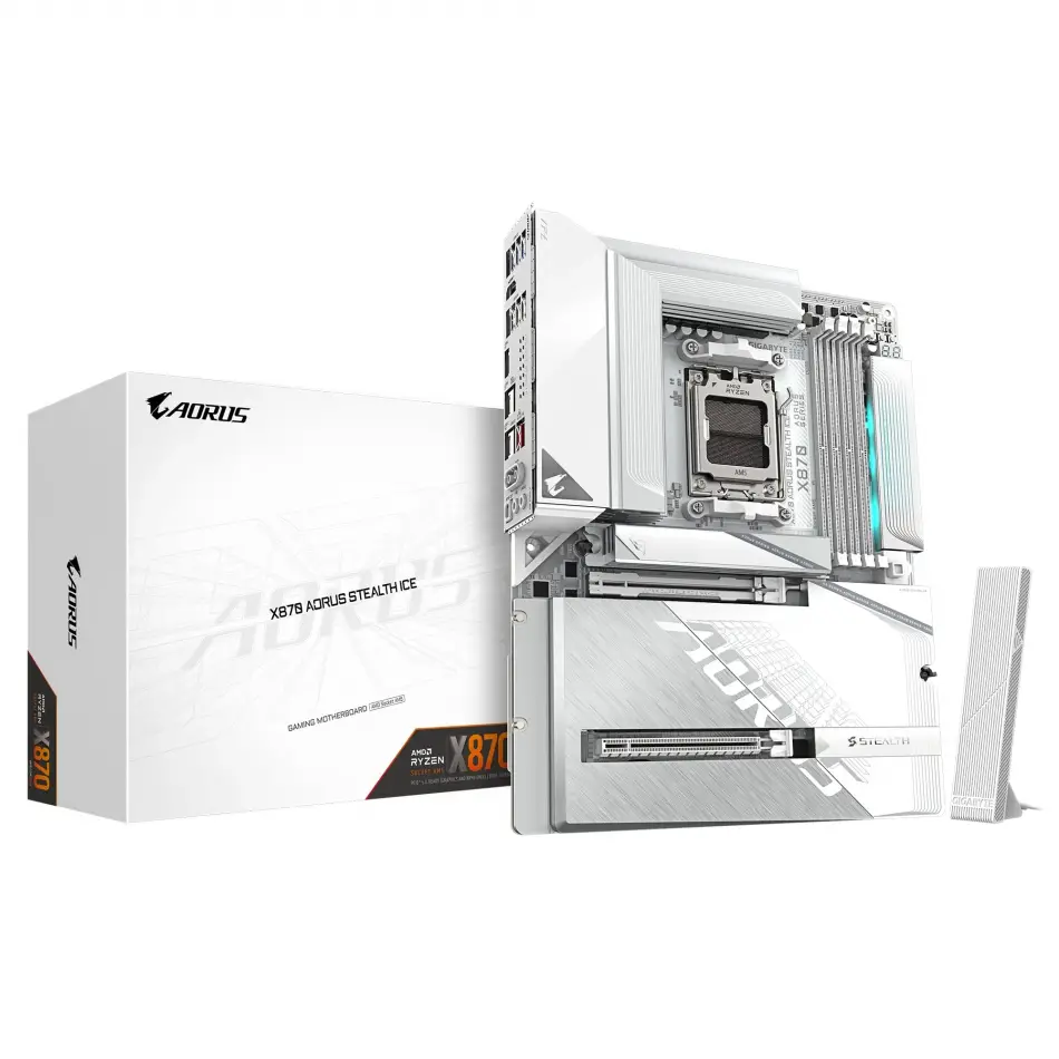 GIGABYTE X870 AORUS STEALTH ICE DDR5 M.2 HDMI DP ATX AM5