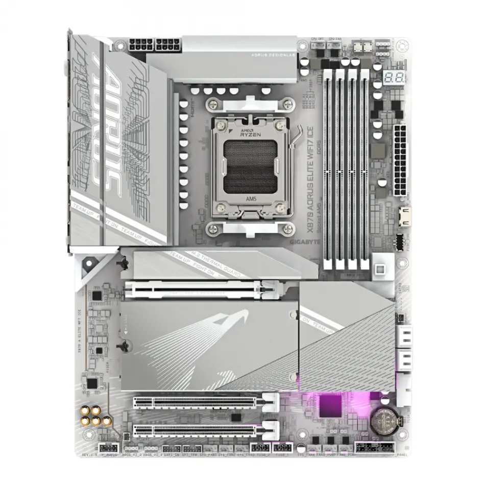 GIGABYTE X870A AORUS ELITE WF7 ICE DDR5 M.2 HDMI DP ATX AM5