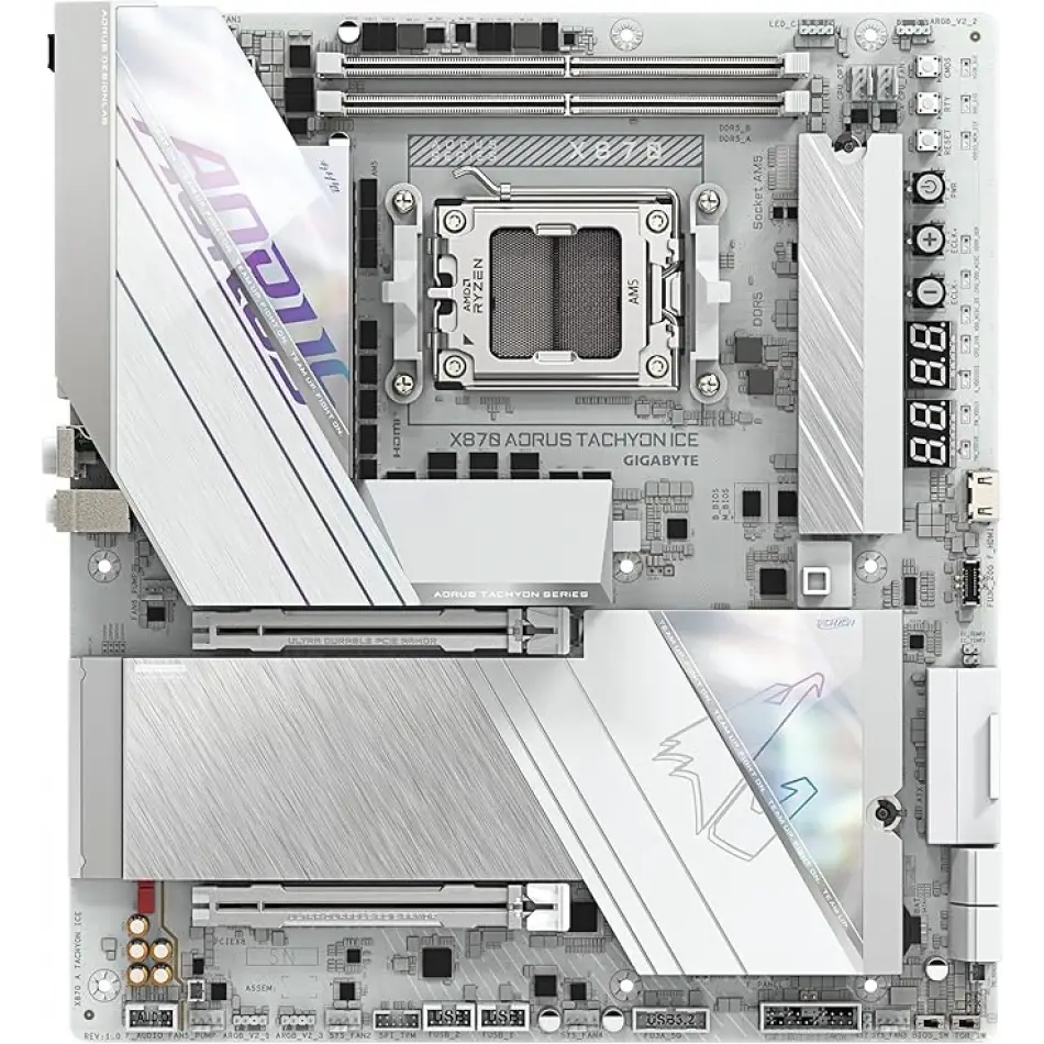 GIGABYTE X870A AORUS TACHYON ICE DDR5 8400Mhz HDMI/DP E-ATX AM5