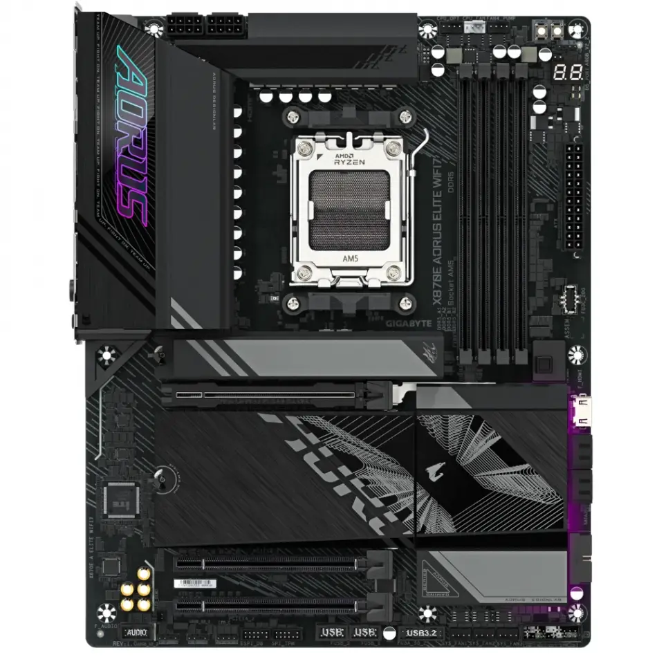 GIGABYTE X870E-A-ELT-WIFI7 AORUS ELİTE WIFI7 HDMI USB AM5