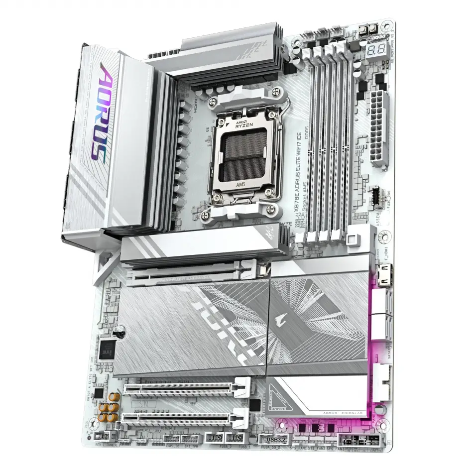GIGABYTE X870E-A-ELTWF7ICE AORUS ELITE WIFI7 ICE DDR5 M.2 HDMI DP ATX AM5