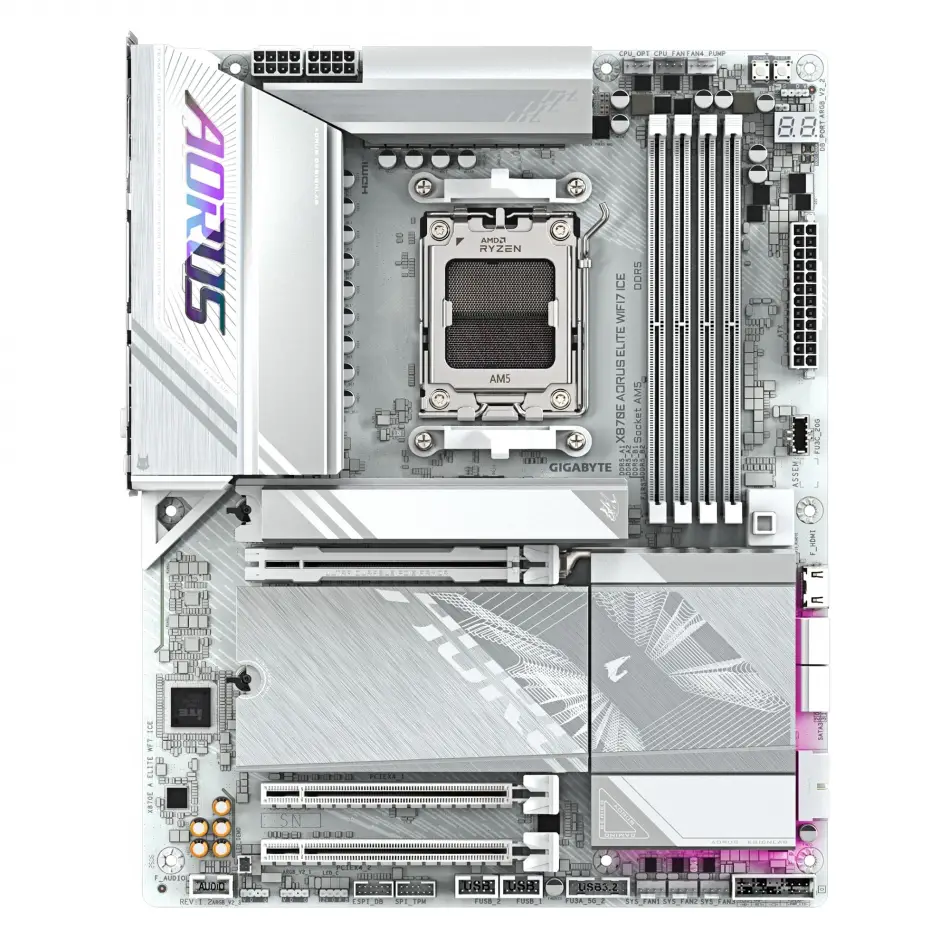 GIGABYTE X870E AORUS ELITE WIFI7 ICE DDR5 M.2 HDMI DP ATX AM5