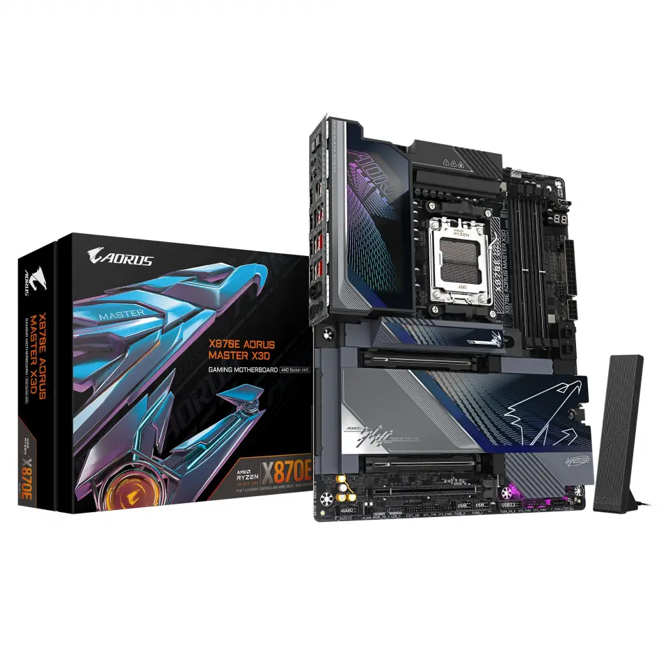 GIGABYTE X870E AORUS MASTER X3D DDR5 M.2 HDMI DP ATX AM5