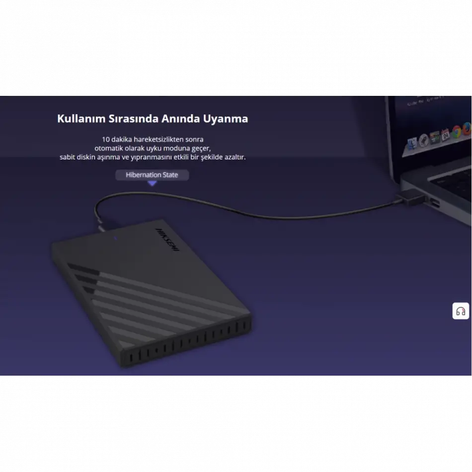 Hıksemı Hs-hub-mhb201, Usb3.0, 2,5 Disk Kutusu. (ssd Ve Hdd Destekler, 5gbps, Siyah, Win, Mac-os, Linux, Android)