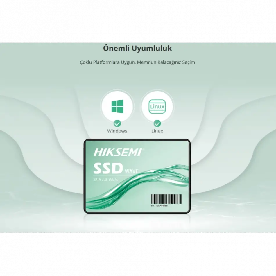 Hıksemı Hs-ssd-wave(s) 2048g, 550-510mb/s, 2.5, Sata3, 3d Nand, Ssd