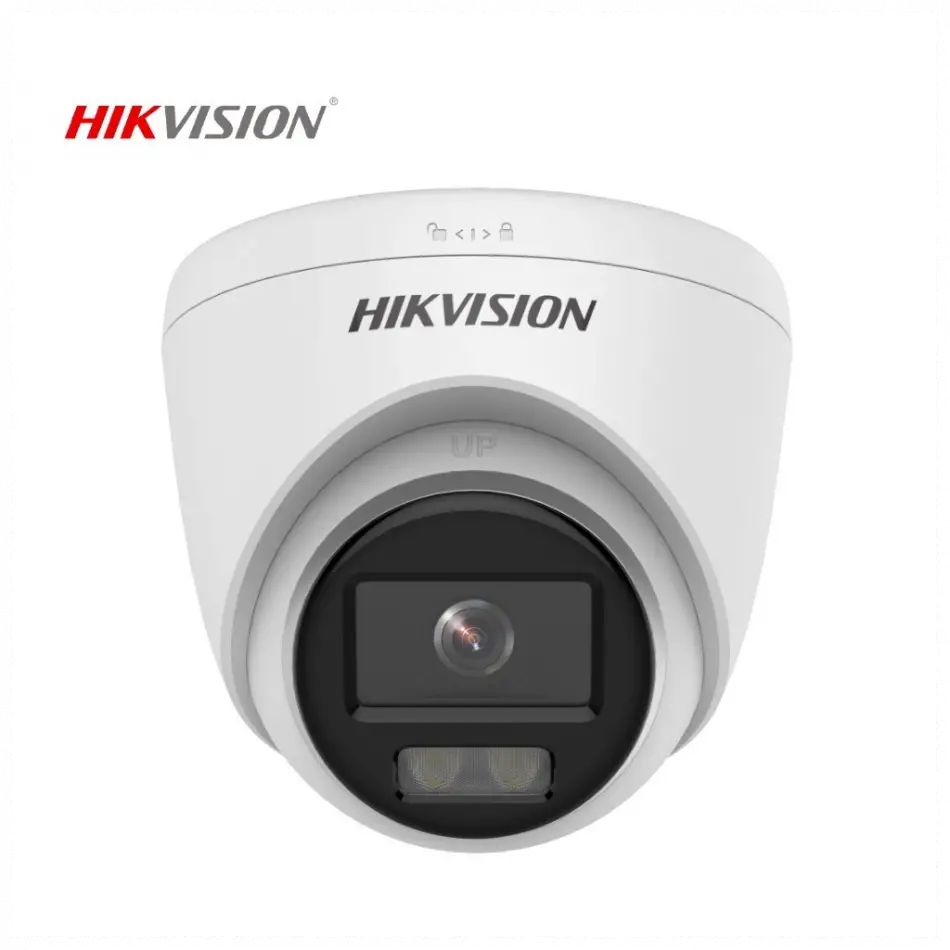Hıkvısıon Ds-2cd1327g0-luf 2mpix, 2,8mm Lens, H265+, 30mt Gece Görüşü, Dahili Mikrofon, Color Vu Lite, Full Time Color, Dome Ip Kamera