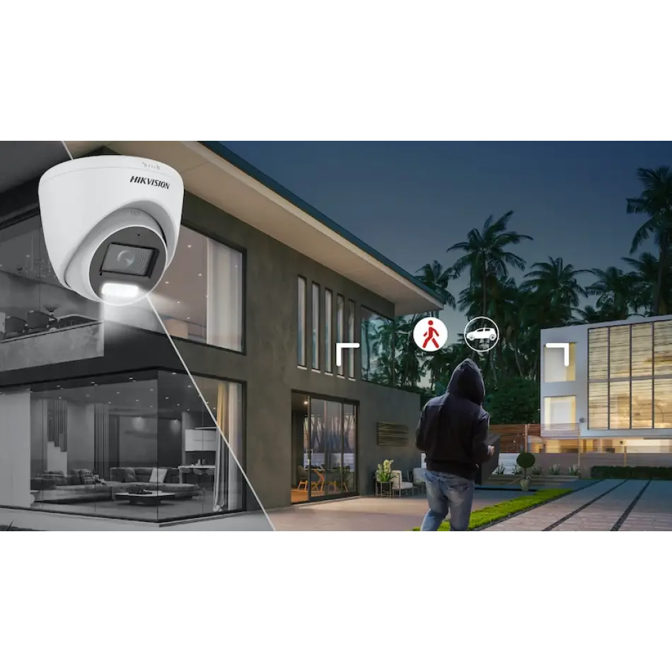 Hıkvısıon Ds-2cd1327g2h-lıuf 2mp 2.8mm Hybrid Light Sesli Ip Dome Kamera