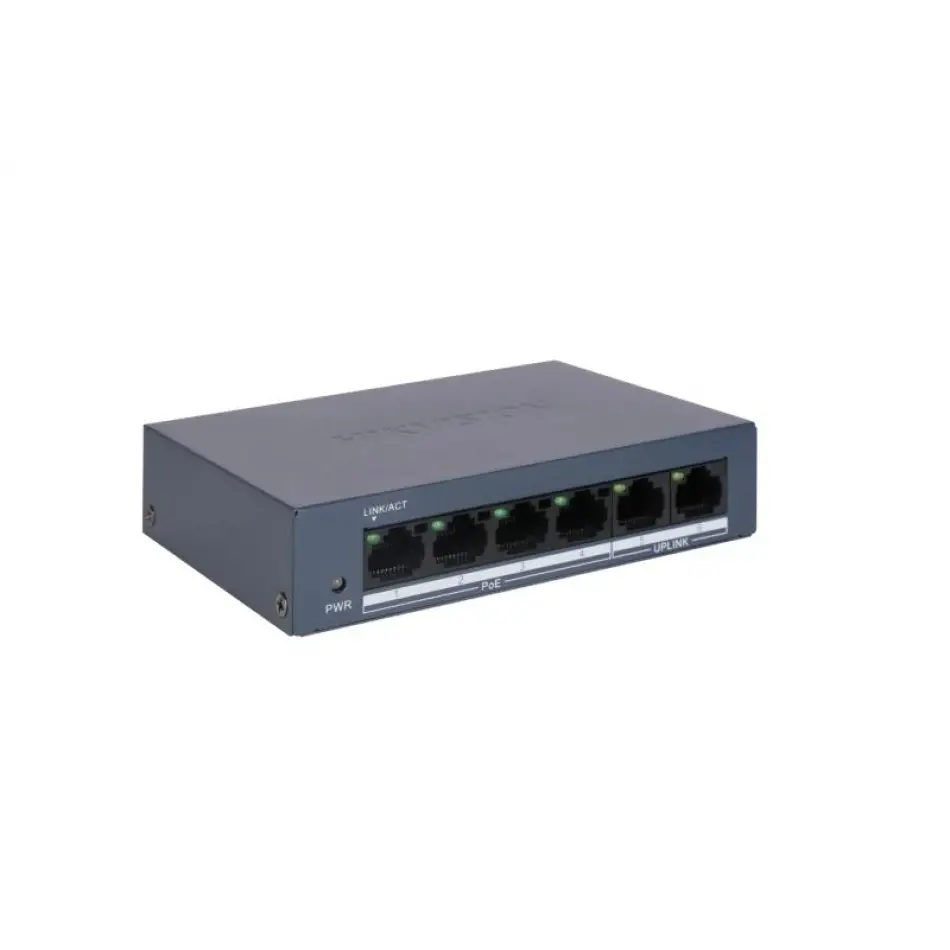 HIKVISION DS-3E0106MP-E/M 4XFE+2XFE RJ45 45W PORT SWİTCH