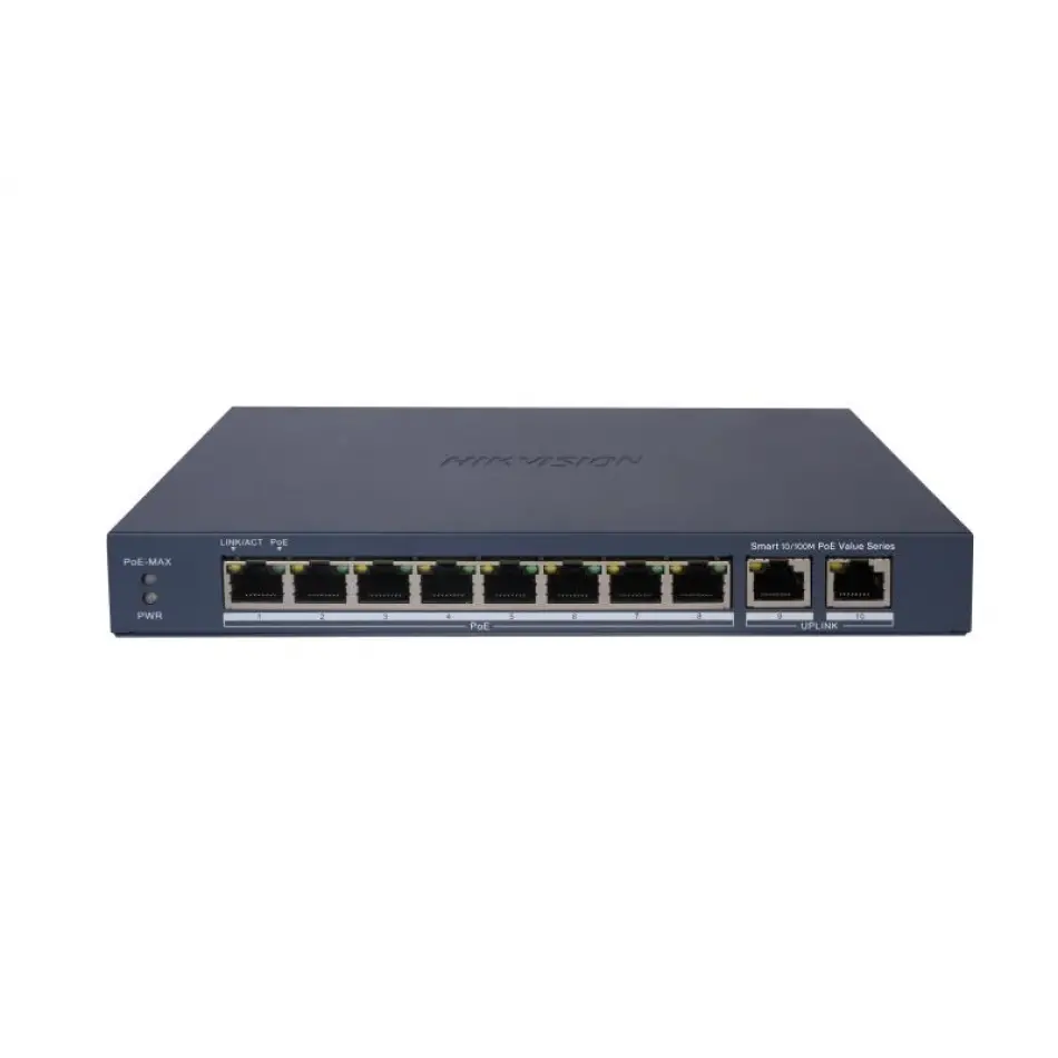 HIKVISION DS-3E1310P-EI/M 8XFE+2GE 60W POE SWITCH