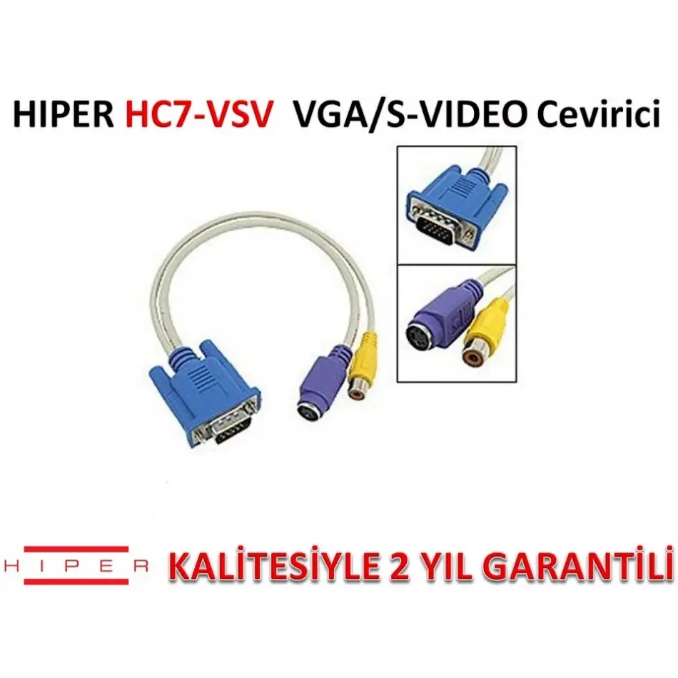 Hıper Hc7-vsv Vga/s-vıdeo Çevirici
