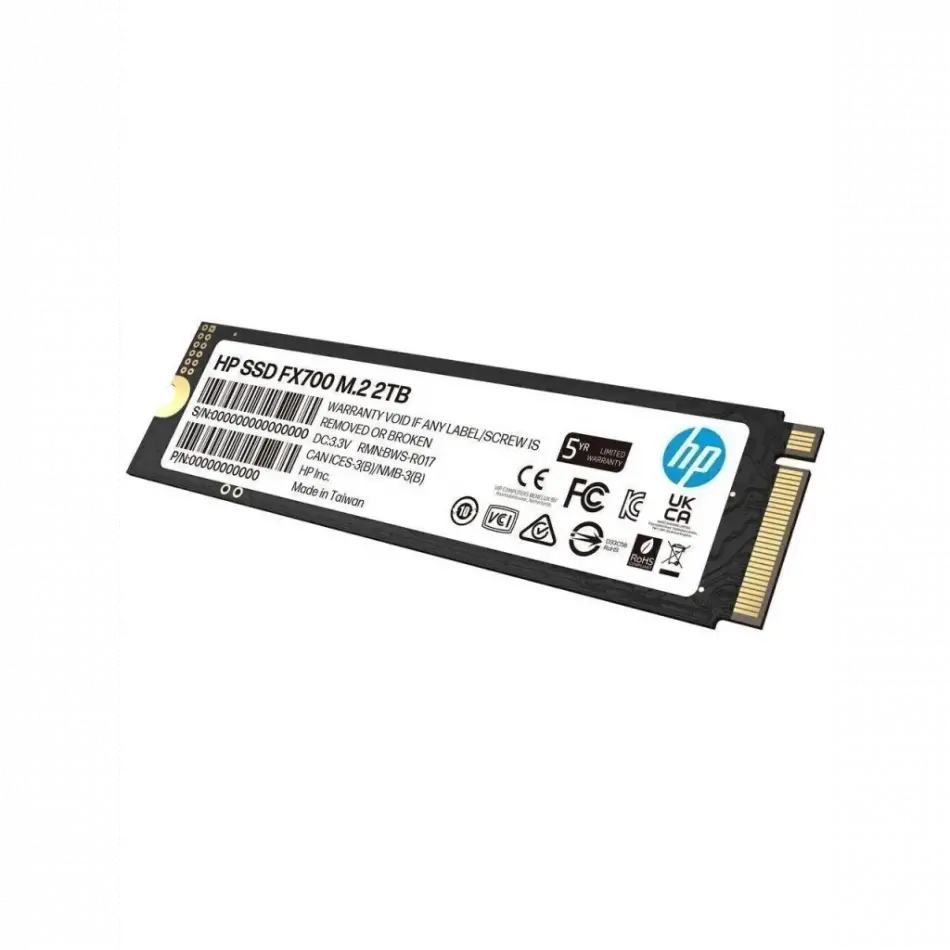 Hp 8u2n5aa, Fx700, 2tb, 7200/6200, Gen4, Nvme Pcıe M.2, 3d Nand, Ssd