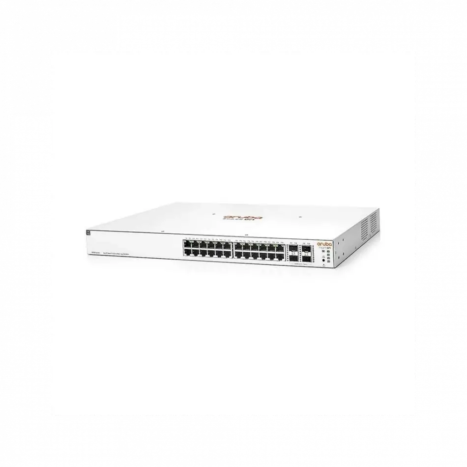 Hp Aruba Instant On, Jl684b, 1930-24g, 24port, Gigabit, Poe 370w, 4 Port Gigabit Sfp, Yönetilebilir, Rack Mount Switch