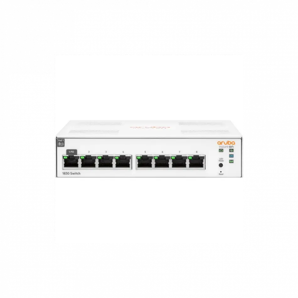 Hp Aruba Instant On, Jl810a 1830-8g, 8port, Gigabit, Yönetliebilir, Rack Mount Switch