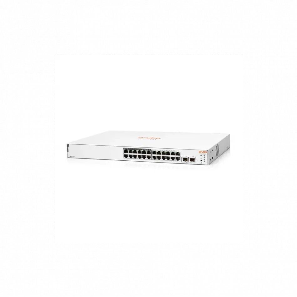 Hp Aruba Instant On, Jl813a, 1830-24g, 24port, Gigabit, 12 Port Poe 195w, 2 Port Gigabit Sfp, Yönetilebilir, Rack Mount Switch
