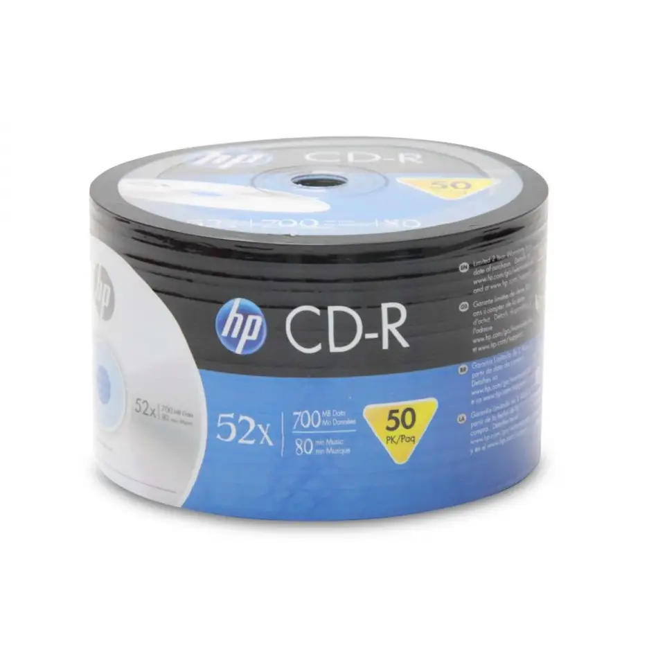 Hp Cd-r 52x 50li Spindle 700mb 80dk.(cre00070-3)