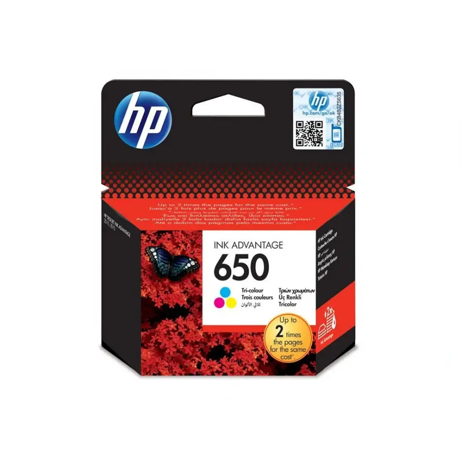 Hp Cz102ae (650) Üç Renkli Mürekkep Kartuş Orjinal