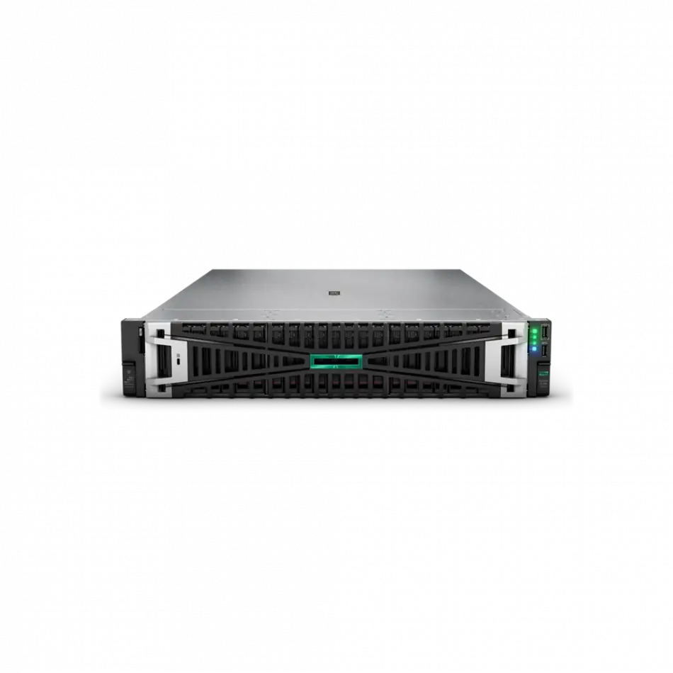 Hp P71674-425, Dl380, Gen11, Intel Xeon Silver 4510, 64gb Ddr5 Rdımm Ram, 2x960gb Ssd Disk, Mr408i-o Nc 8sff, 2x1000w Power, 2u Rack, Server