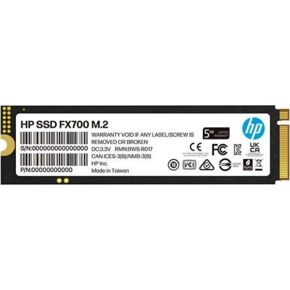 Hp Ssd Fx700 2tb Pci-e Nvme M.2 7200mb/s-6200mb/s