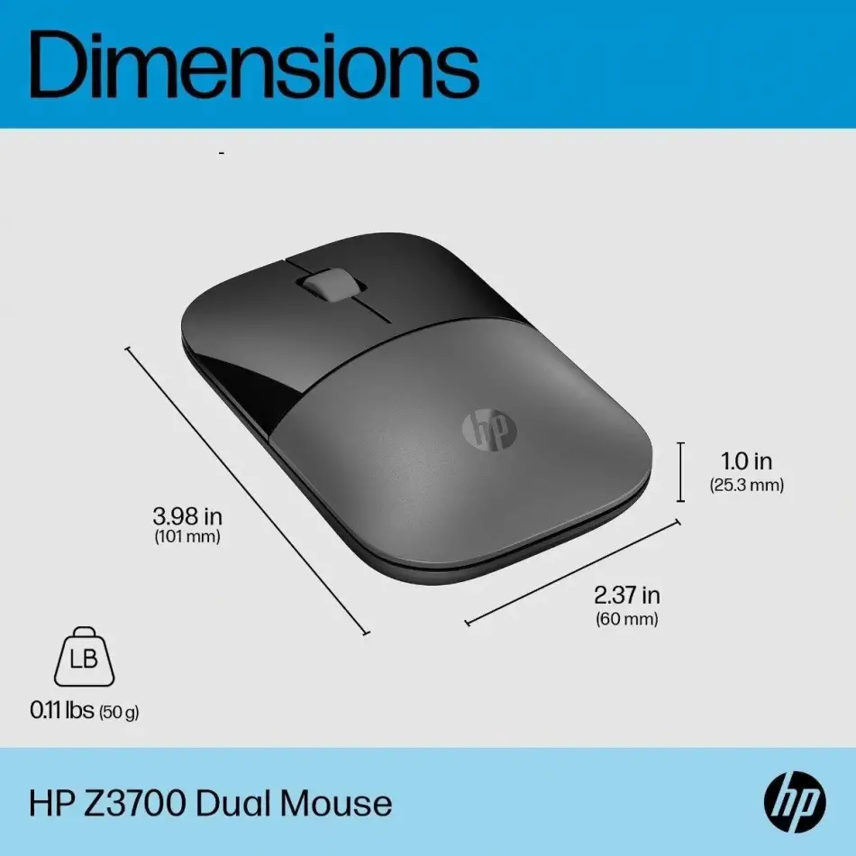 Hp Z3700 Kablosuz Dual Mouse Sılver (758a9aa)