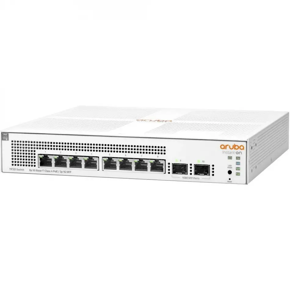 Hpe Aruba Ion 1930 Jl681a 8 Port Gıgabıt Poe + 2xsfp Uplınk Yönetilebilir 124w Poe Swıtch