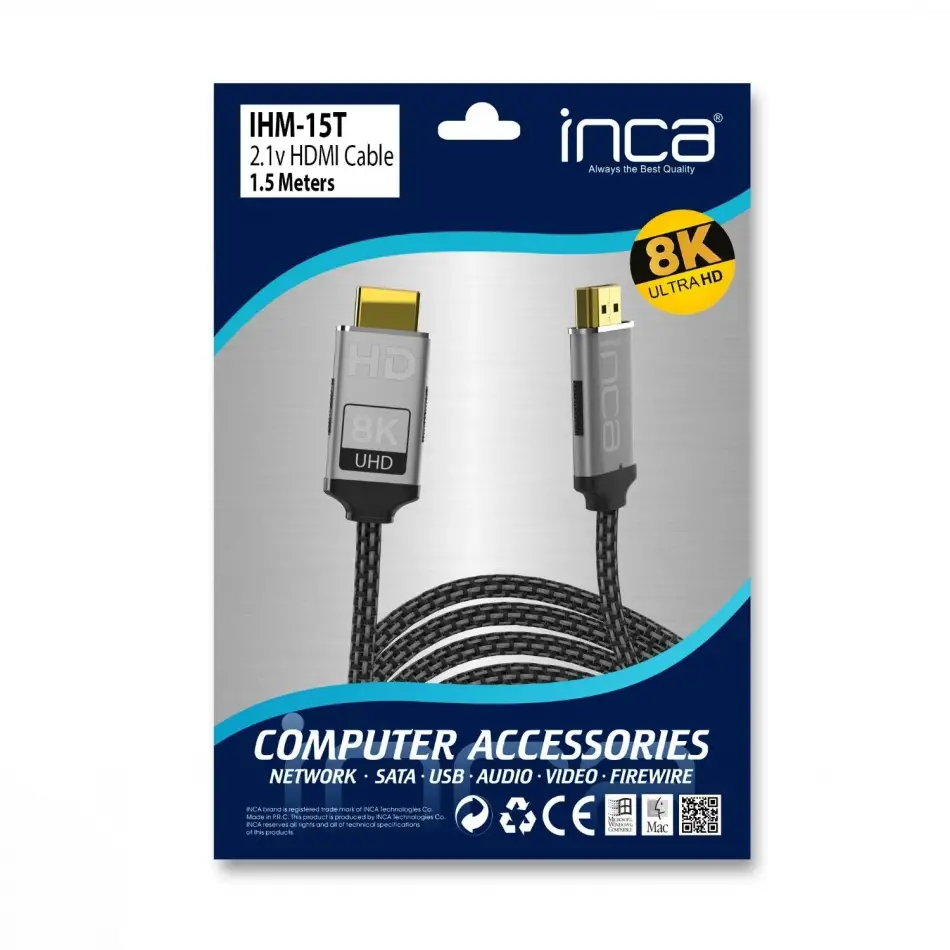 Inca Ihm-15t 1,5m Hdmı High Speed Kablo,8k,2.1v