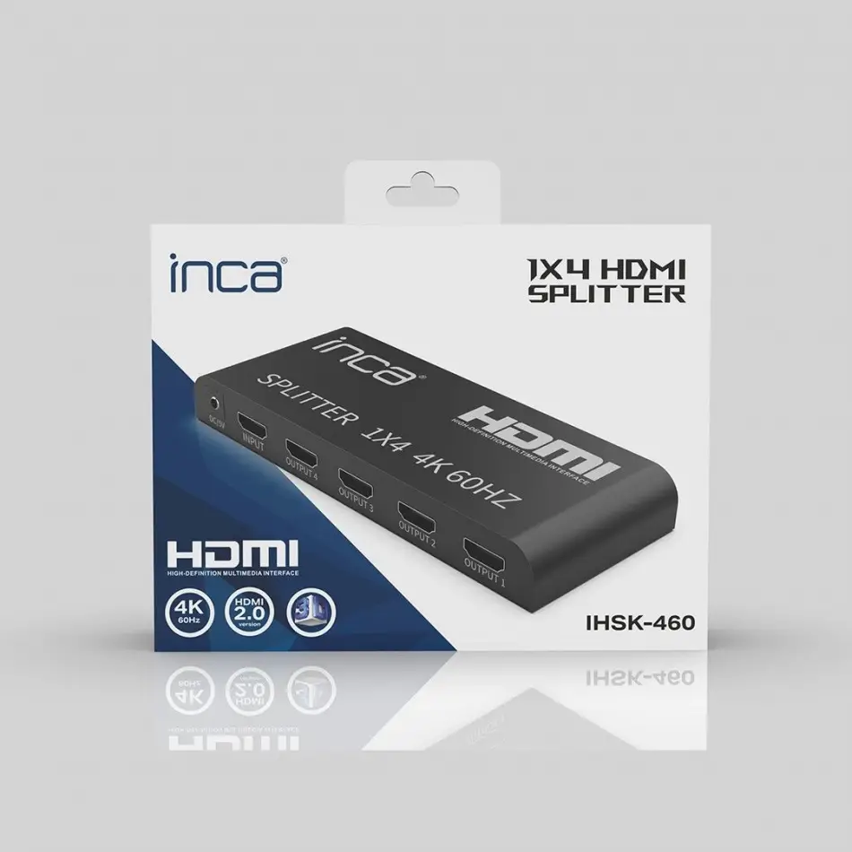 Inca Ihsk-460 Hdmı 1giriş 4 Çıkış 4k60hz Çoklayıcı