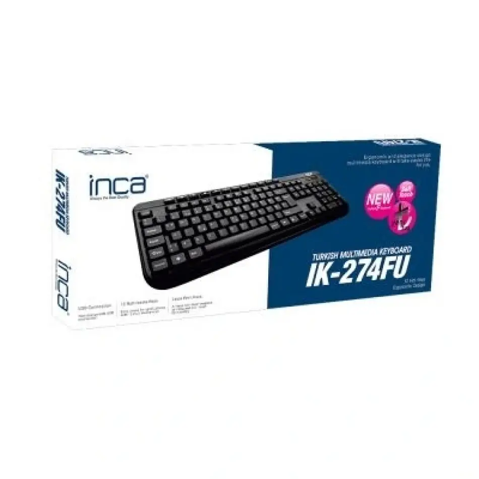 Inca Ik-274fu Usb F Multi Medya Klavye,siyah