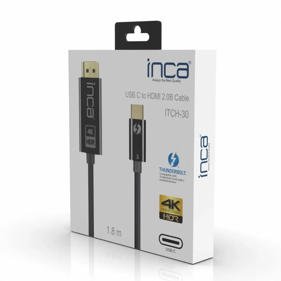 Inca Itch-30 1,8m Type-c=>hdmı Kablo,4k@30hz