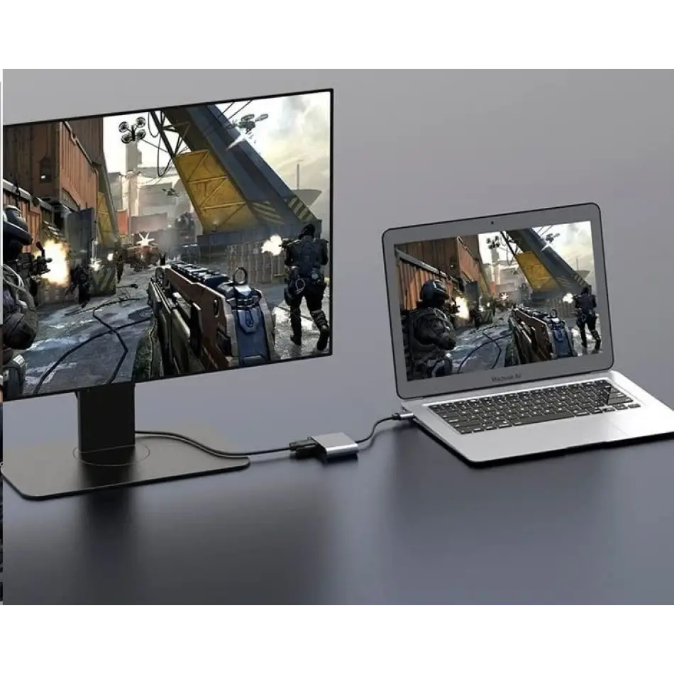 Inca Itpc-06t  15cm Tip-c=>hdmı+vga+usb Hub
