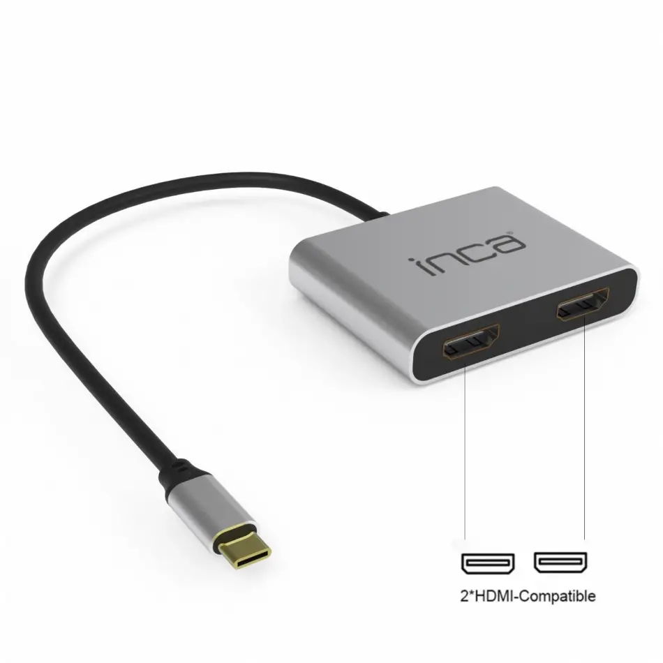 Inca Itpc-4t Type-c Hub; 4hdmı 4k@30hz+usb2.0,pd