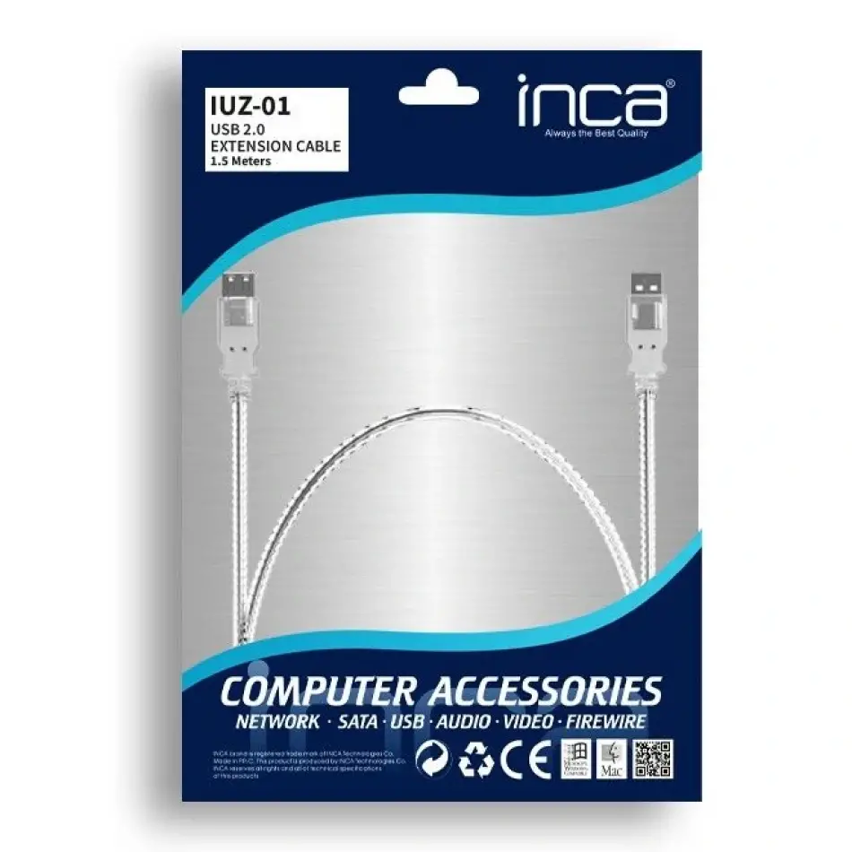 Inca Iuz-01 1,5m Usb<=>usb  Uzatma Kablosu