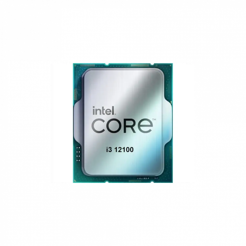 Intel İ3-12100 4 Core, 3.30ghz, 12mb, 89w,  Lga1700,12.nesil, Tray, (dahili Grafik Var, Fan Yok)