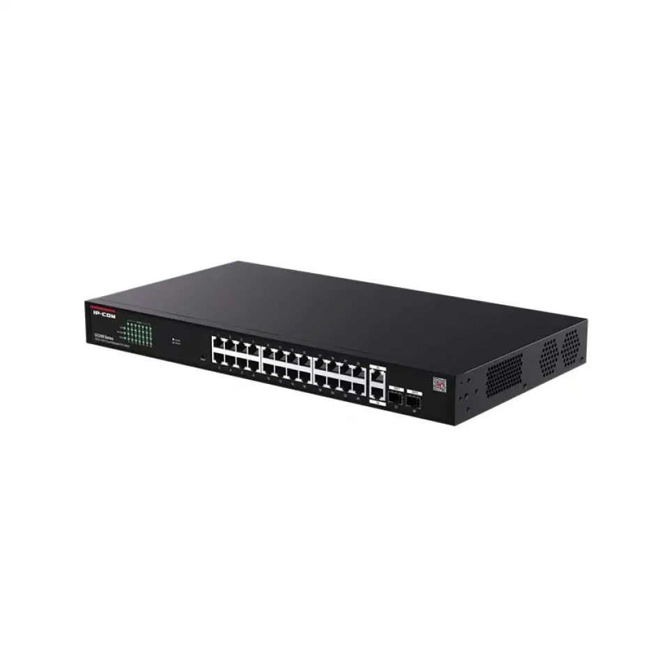 Ip-com G2228p-24-410w 24 Port Gıgabıt+2xrj45/sfp Uplınk 370w Poe Cloud Yönetilebilir Rackmount Swıtch