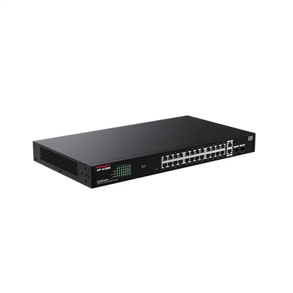 Ip-com G2228p-24-410w 24 Port Gıgabıt+2xrj45/sfp Uplınk 370w Poe Cloud Yönetilebilir Rackmount Swıtch