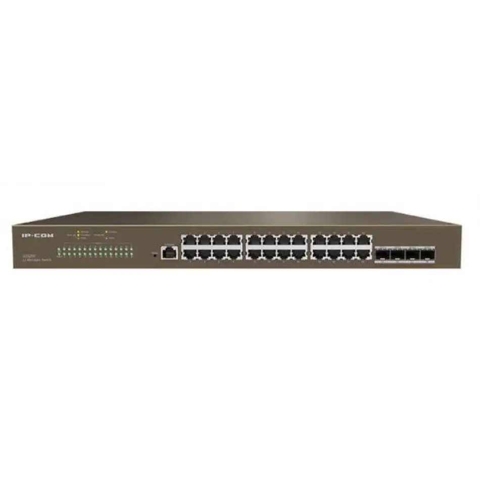 Ip-com G5328f 24 Port Gıgabıt + 4x1gb Sfp Uplınk L3 Yönetilebilir Rackmount Swıtch
