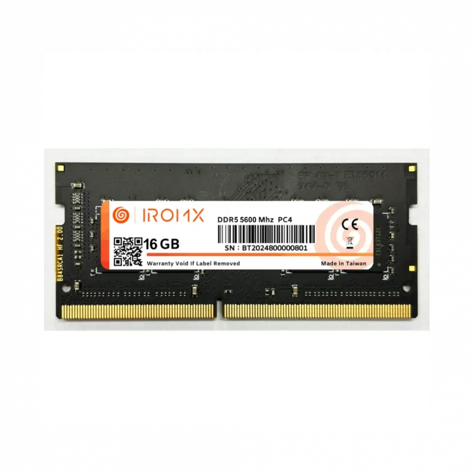 Iromx 1x, 16gb, 5600mhz, Ddr5, Sodimm Notebook Ram, 1,1v, Cl46