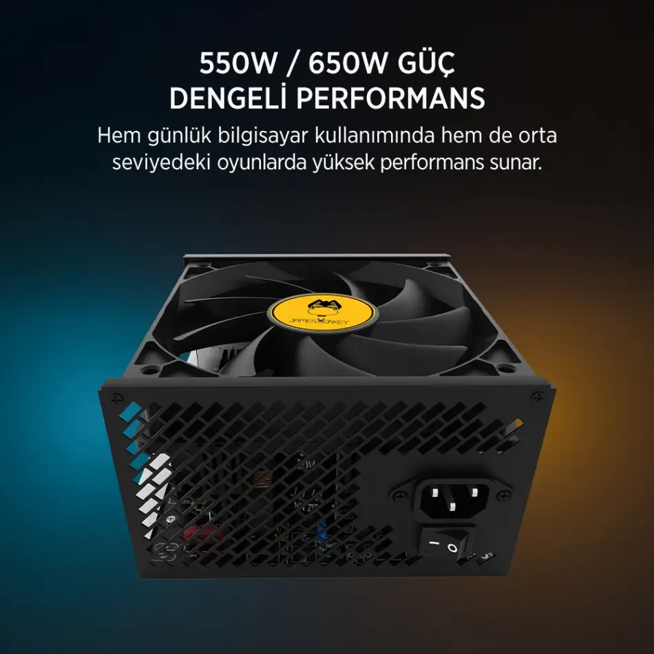 JAMES DONKEY HELIX H800 4XRBW ATX 650W GAMING KASA