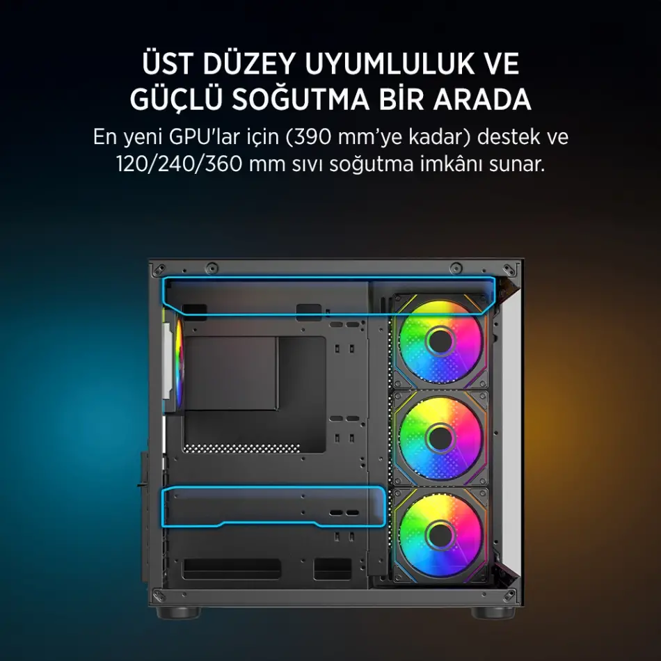 JAMES DONKEY STARK S800 4X ARGB BLACK KASA 650W