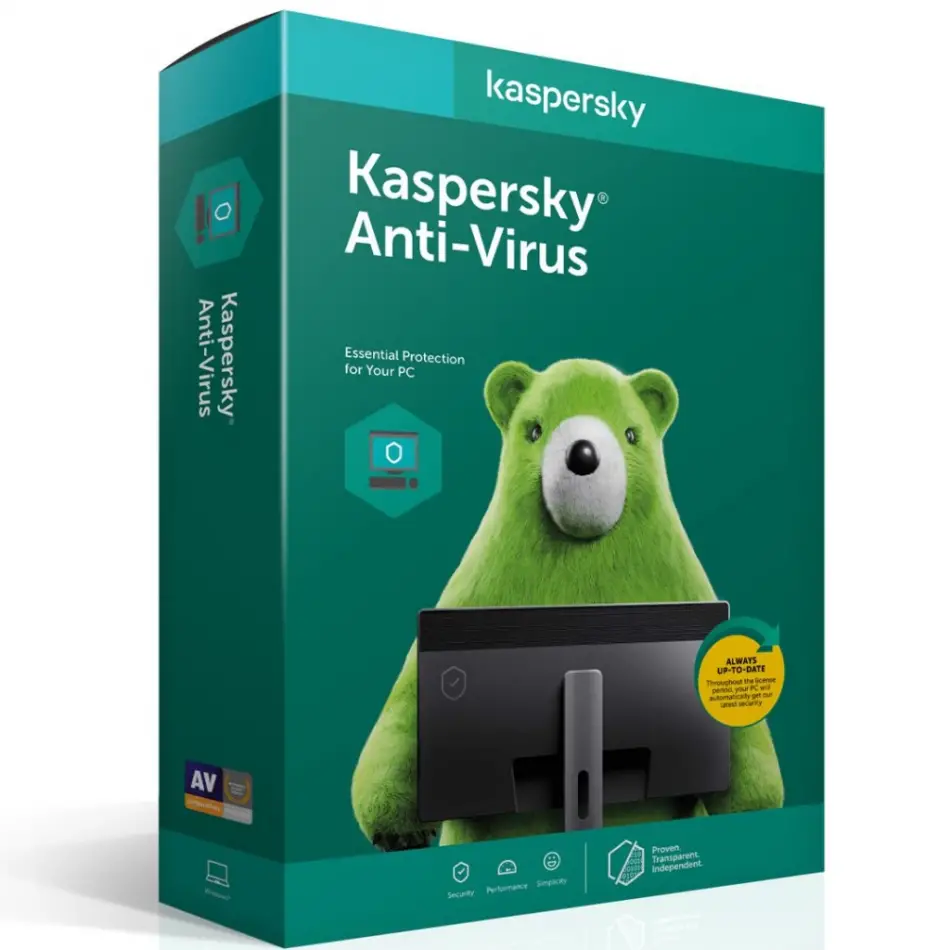 Kaspersky Antıvırus 3 Kullanıcı, 1 Yıl, Kutulu Ürün
