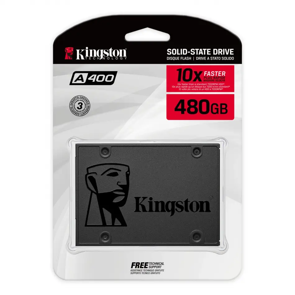 Kingston 480gb Ssd Sa400 Sa400s37/480g 500/450mb