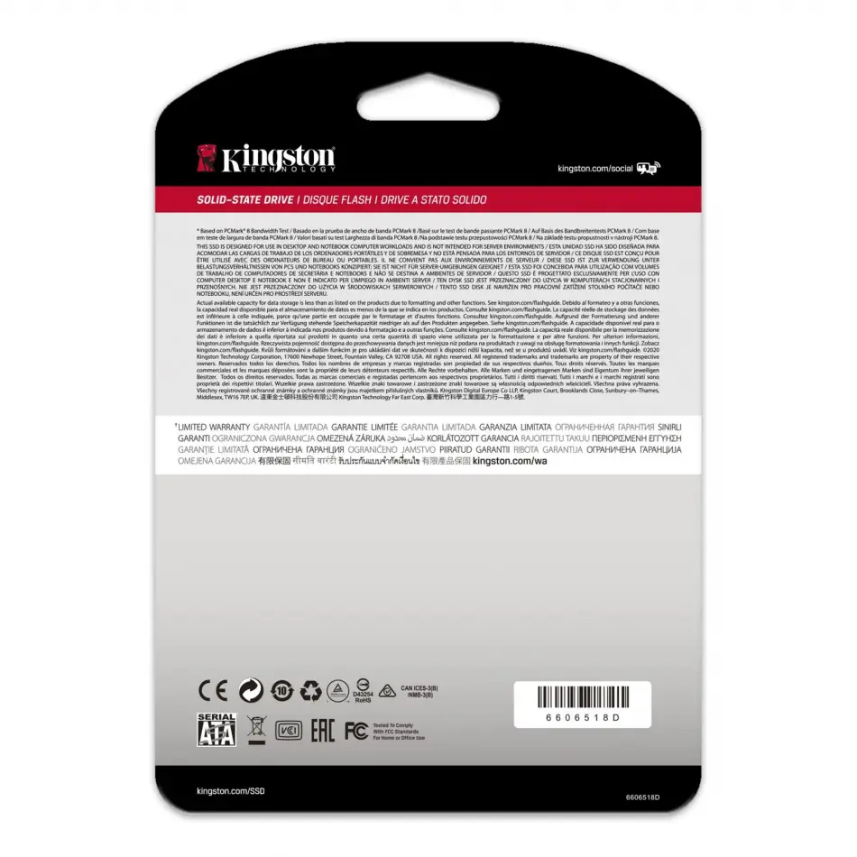 Kingston 480gb Ssd Sa400 Sa400s37/480g 500/450mb