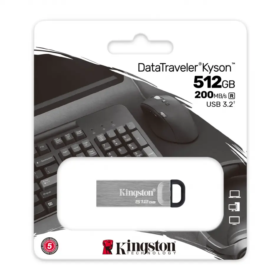 Kingston 512gb Usb3.2 Dtkn/512gb Metal 200mb/s