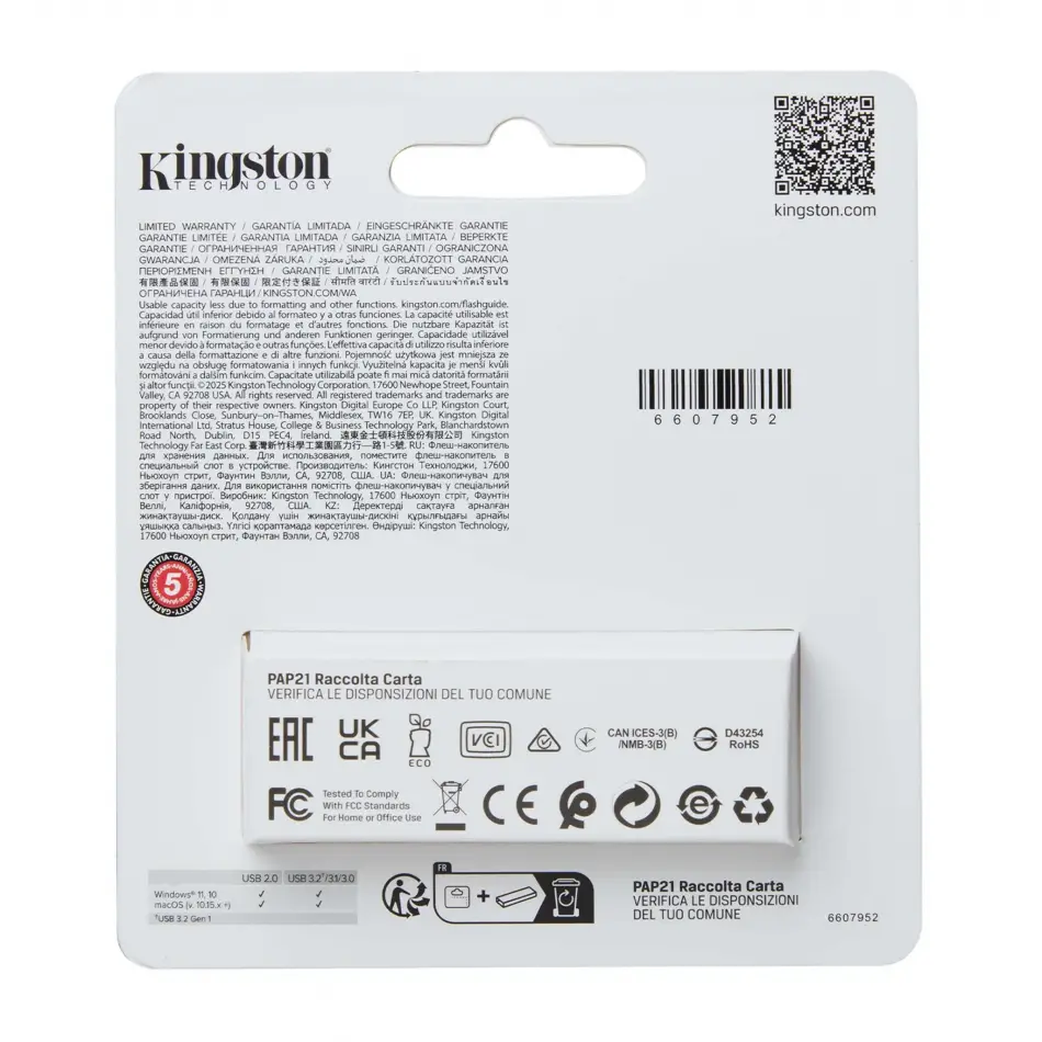 Kingston 64gb Usb3.2 Bellek Dtxs/64gb Siyah