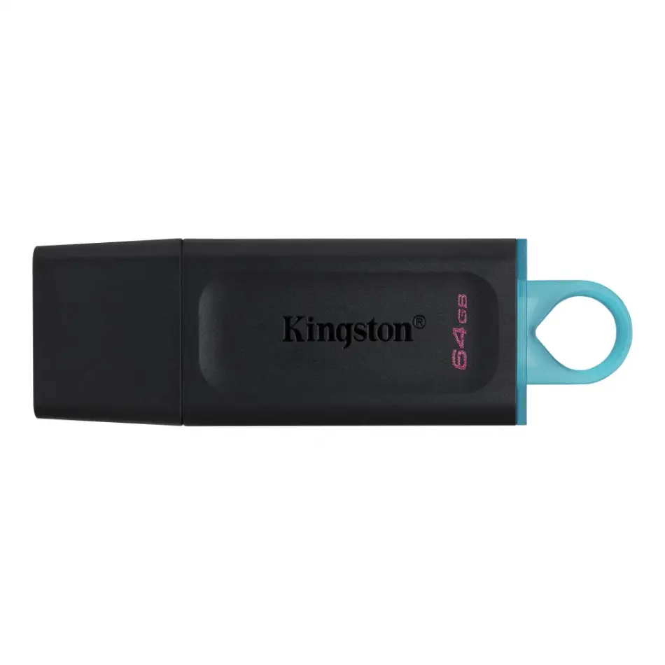Kıngston Dtx/64gb Usb 3.2 Data Traveler Exodia  Gen 1 Flash Disk (siyah - Turkuaz)