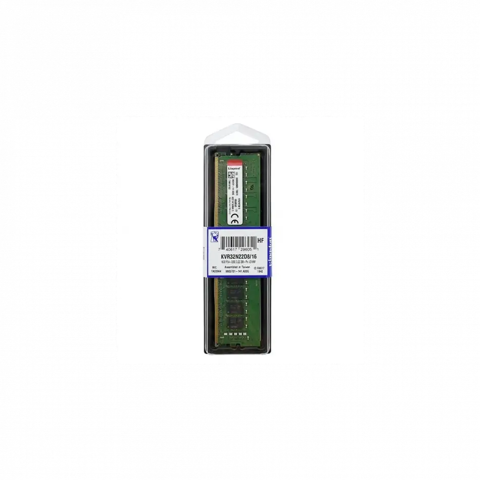 Kıngston Kvr32n22d8/16, 16gb, 3200mhz, Ddr4, Cl22, Desktop Ram