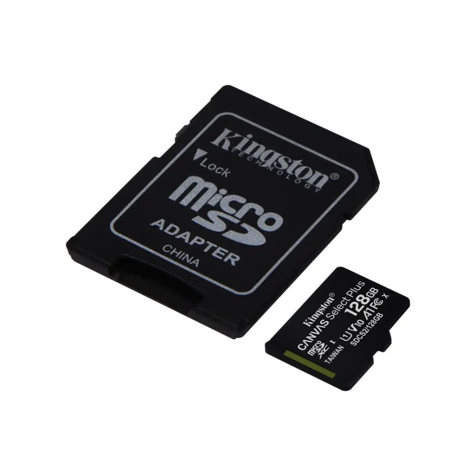 Kıngston Sdcs2/128gb, Canvas, Cl10, 100mb/s, Microsd Kart Bellek (sd Adaptörlü)
